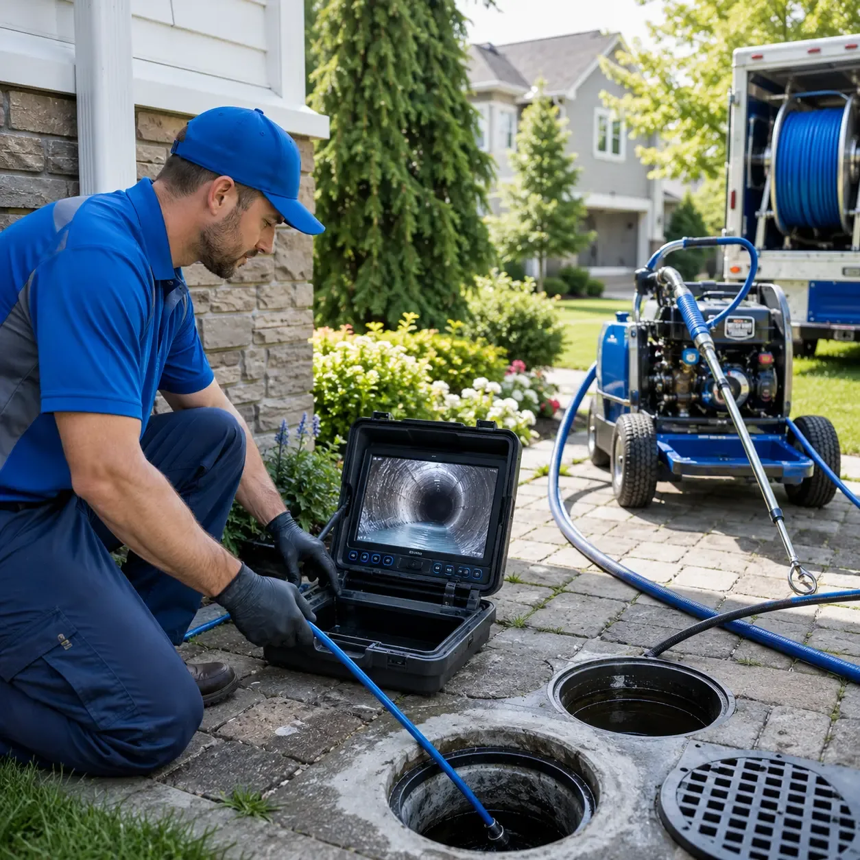 Outdoor drain cleaning professionals serving New Summerfield, TX